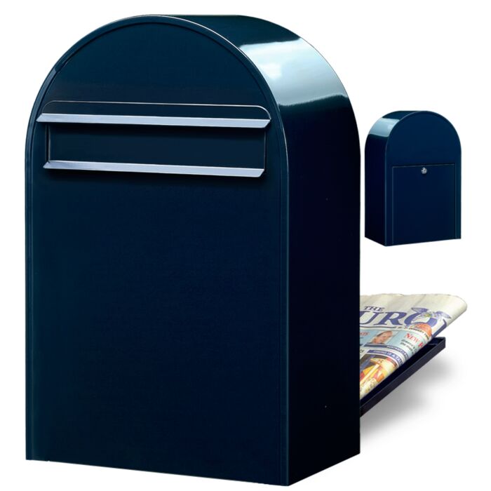 BOBI Briefkasten Classic B-Schwarzblau (RAL 5004)