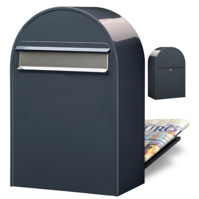 BOBI Briefkasten Classic B-Anthrazitgrau (RAL 7016)
