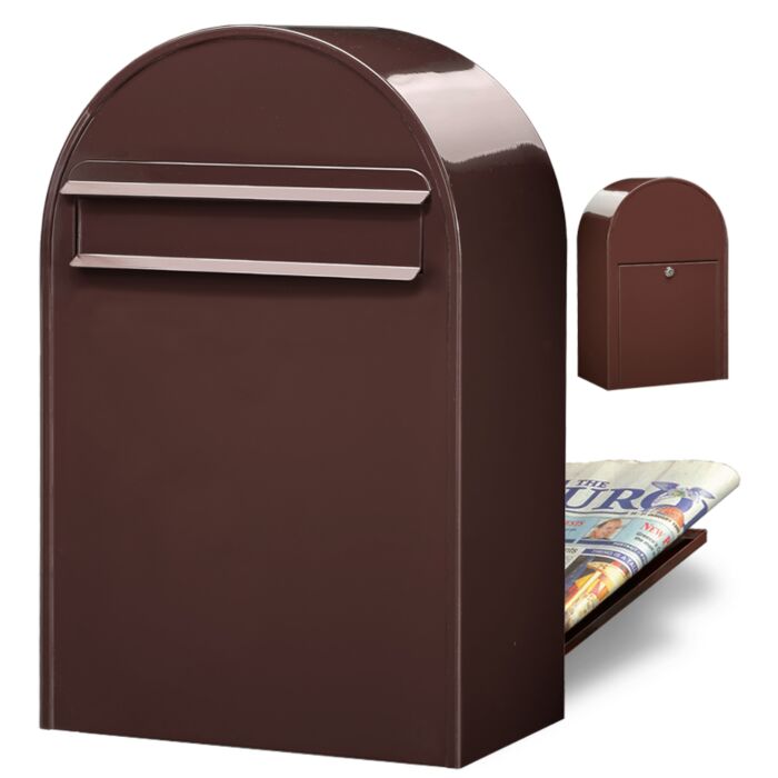 BOBI Briefkasten Classic B-Schokoladen-braun