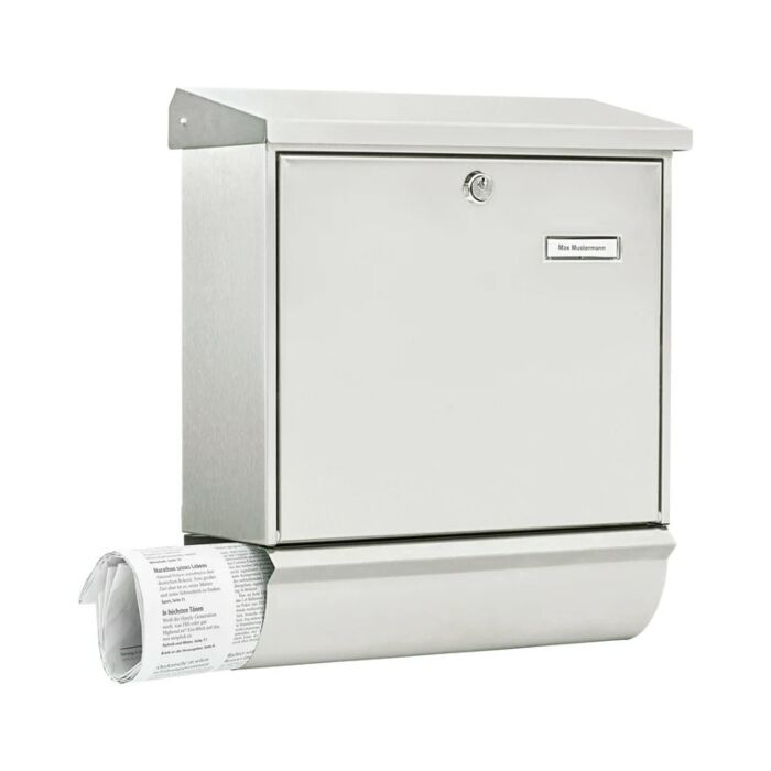 Burg Wächter Briefkasten Comfort Set-edelstahl