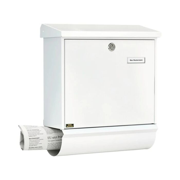 Burg Wächter Briefkasten Comfort Set-weiß