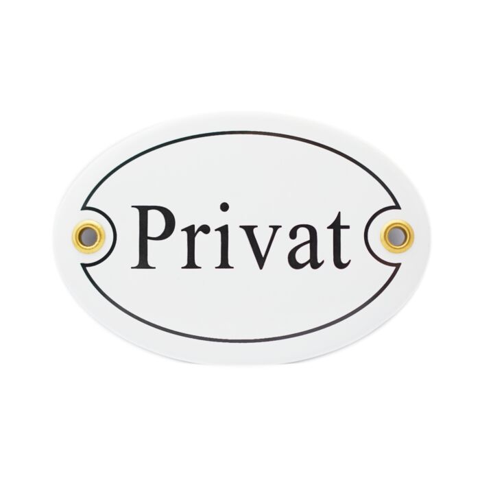 Münder-Email Türschild - Privat