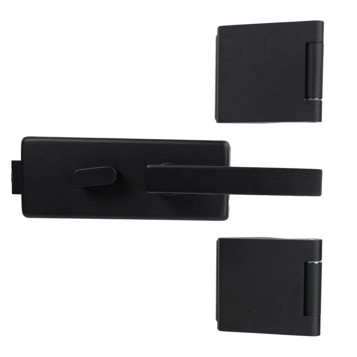 FELGNER Glastürset Parma für Bad & WC - Schwarz
