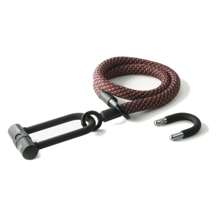 tex-lock Fahrradschloss eyelet - chateau red - 120 cm