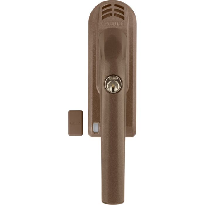 ABUS Fenstergriff mit Druckzylinder und Alarm - FG300A-AL0125 braun