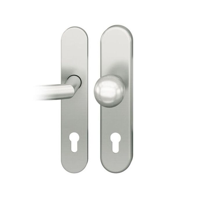 FSB Schutzbeschlag 7375 mit innenseitigem Schildbeschlag ohne Kernziehschutz (Aluminium Natur)