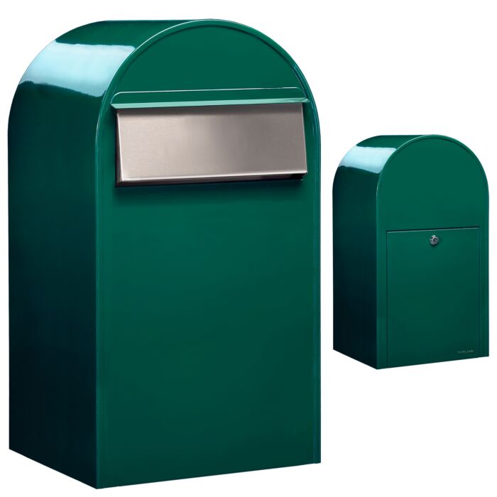 BOBI Briefkasten Grande B-Moosgrün (RAL 6005)