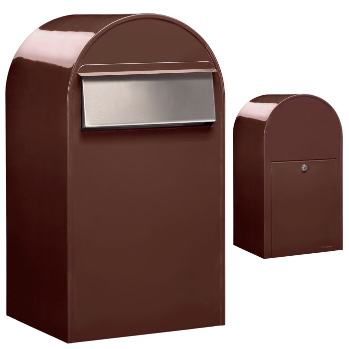 BOBI Briefkasten Grande B-Schokoladen-braun (RAL 8017)