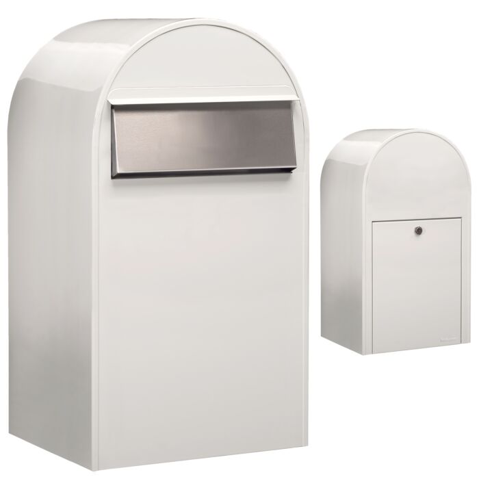BOBI Briefkasten Grande B-Verkehrsweiß (RAL 9016)