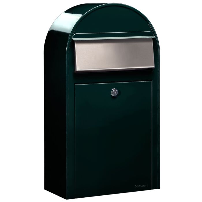 BOBI Briefkasten Grande S-Schwarzgrün (RAL 6012)
