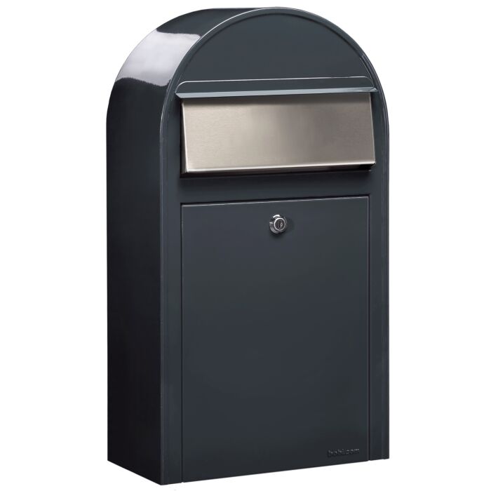 BOBI Briefkasten Grande S-Anthrazitgrau (RAL 7016)-Stahl