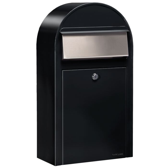 BOBI Briefkasten Grande S-Tiefschwarz (RAL 9005)