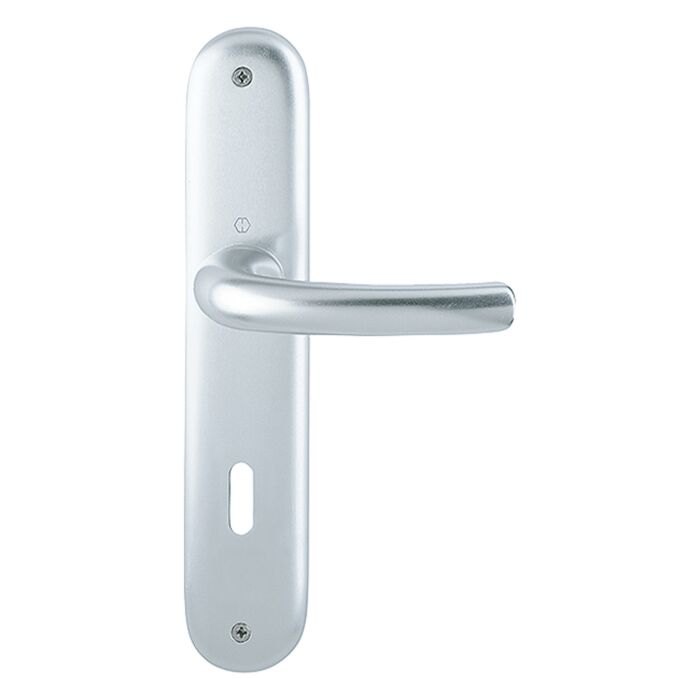 HOPPE Tôkyô Langschild-Garnitur 1710/273P F1 Aluminium Natur - Ovalbart