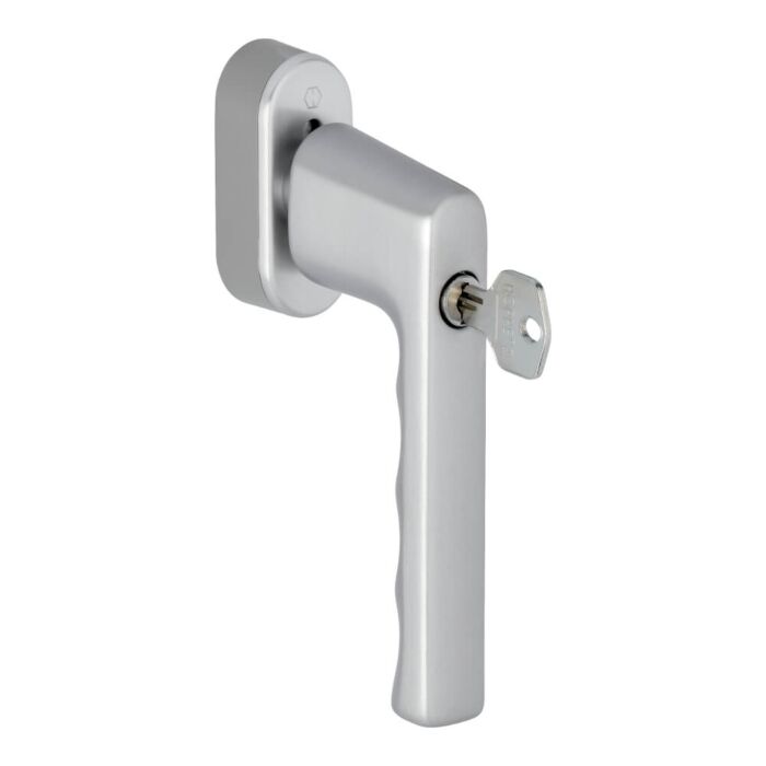 HOPPE Hamburg Fenstergriff 0700S/UD9020-F31-1 Alu Edelstahloptik matt
