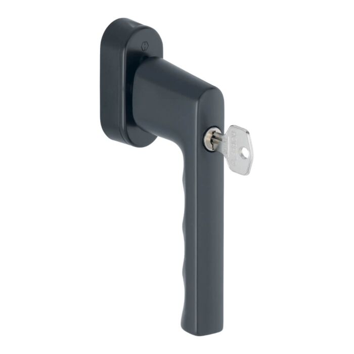 HOPPE Hamburg Fenstergriff 0700S/UD9020-F9714M schwarz matt