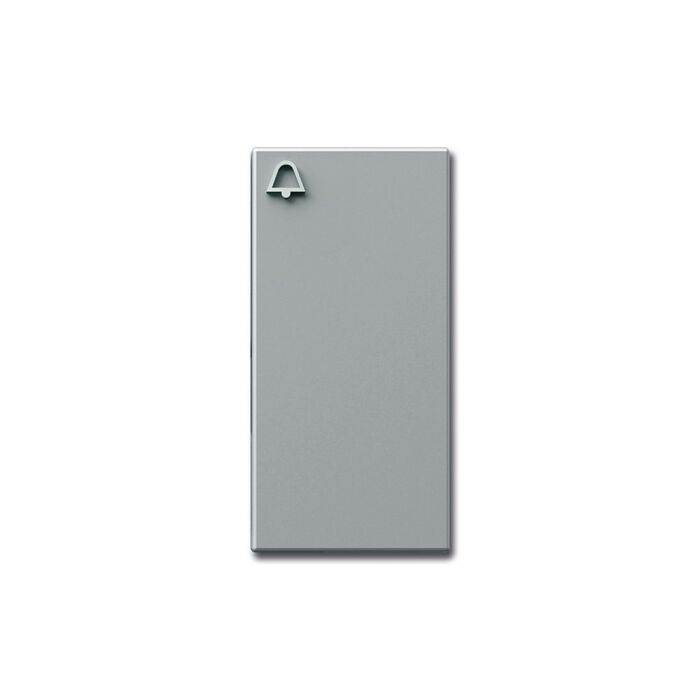 Siedle Klingeltaste mit Glockensymbol-silber-metallic