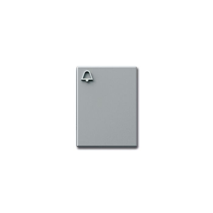 Siedle Klingeltaste mit Glockensymbol-silber-metallic