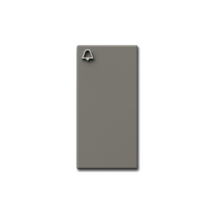 Siedle Klingeltaste mit Glockensymbol-titan-metallic