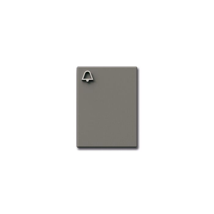 Siedle Klingeltaste mit Glockensymbol-titan-metallic