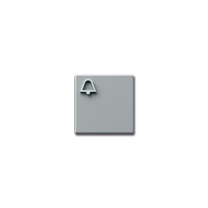 SSS Siedle Klingeltaste mit Glockensymbol-silber-metallic