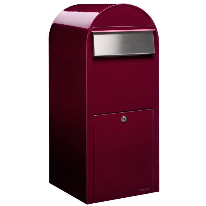 BOBI Briefkasten Jumbo-Weinrot (RAL 3005)