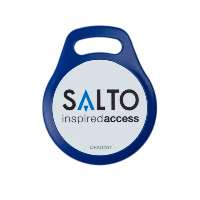 SALTO MIFARE® DESFire® NXP Identmedium - Schlüsselanhänger Keytag - blau