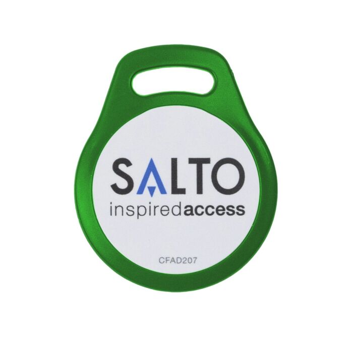 SALTO MIFARE® DESFire® NXP Identmedium - Schlüsselanhänger Keytag - grün