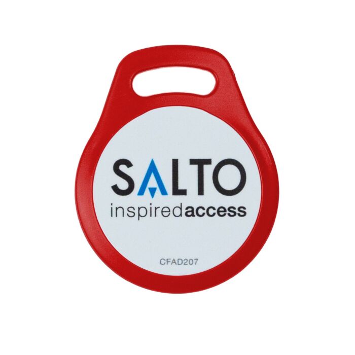 SALTO MIFARE® DESFire® NXP Identmedium - Schlüsselanhänger Keytag - rot
