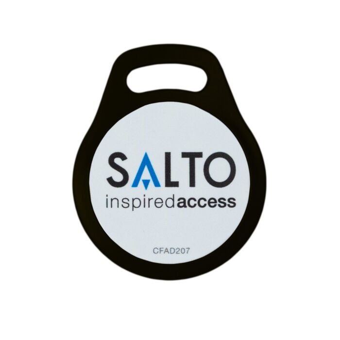SALTO MIFARE® DESFire® NXP Identmedium - Schlüsselanhänger Keytag - schwarz