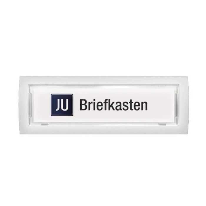 JU Klingeltaster mit Namensschild & LED-Beleuchtung