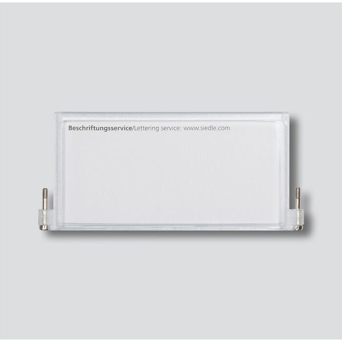SSS Siedle Namensschild mit Kreuzschlitzschrauben TM 511-02
