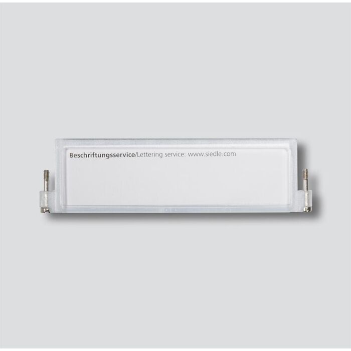 SSS Siedle Namensschild mit Kreuzschlitzschrauben TM 511-03