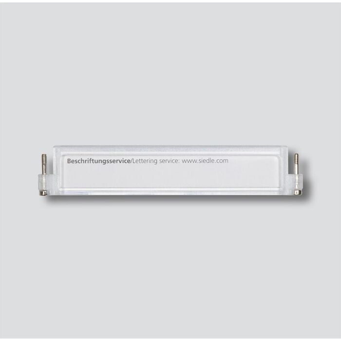 SSS Siedle Namensschild mit Kreuzschlitzschrauben TM 511-04