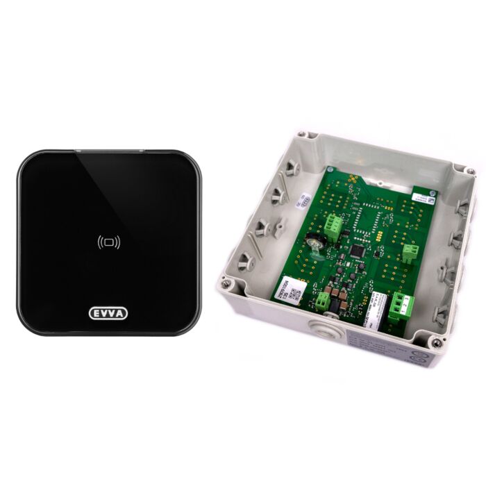 EVVA Airkey Wandleser Unterputz schwarz + Steuereinheit