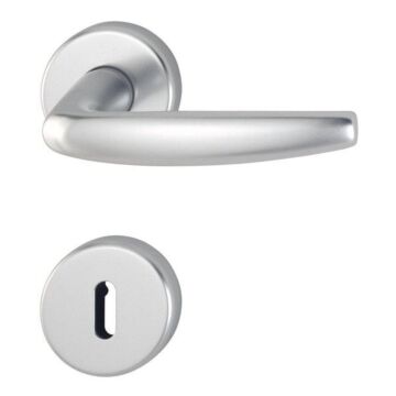 HOPPE Atlanta Rosetten-Garnitur 1530/42KV/42KVS - F1 Aluminium natur - Ovalbart