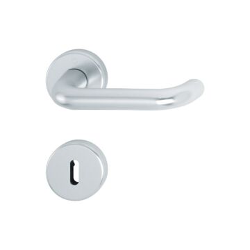 HOPPE Paris Rosetten-Garnitur - F1 Aluminium Natur - Ovalbart