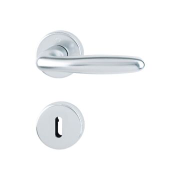 HOPPE Verona Rosetten-Garnitur - F1 Aluminium Natur - Ovalbart