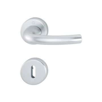 HOPPE Tôkyô Rosetten-Garnitur - F1 Aluminium Natur - Ovalbart