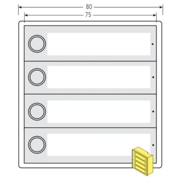 RENZ Kunststoff-Tastenmodul RSA2 kompakt