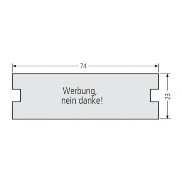 RENZ Kunststoff-Namenschildeinlage - Werbung Nein danke