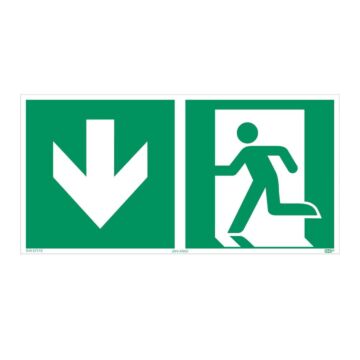 KBV Schild Rettungsweg durch Notausgang