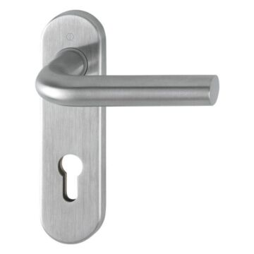 HOPPE Bonn Kurzschild-Garnitur E150Z/353K - F69 Edelstahl matt - PZ