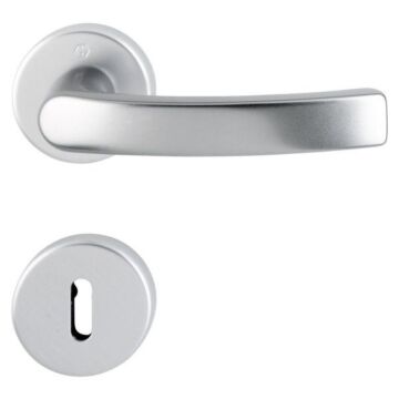 HOPPE Luxembourg Rosetten-Garnitur - F1 Aluminium Natur - BB