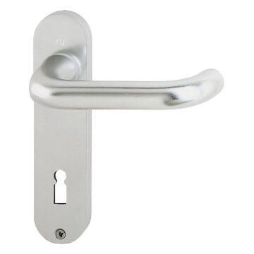 HOPPE Paris Kurzschild-Garnitur 138L/300K  - F1 Aluminium Natur - BB