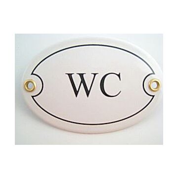 Münder-Email Türschild - WC