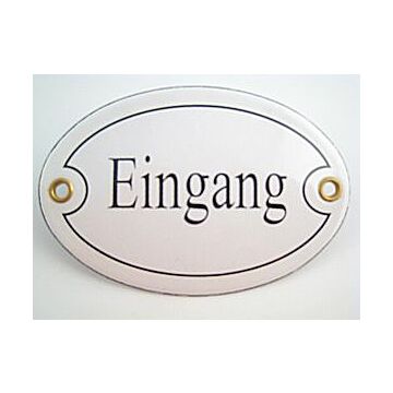 Münder-Email Türschild - Eingang