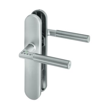 ASSA ABLOY digitaler Türbeschlag Code Handle Langschild ohne Lochung Ausführung B