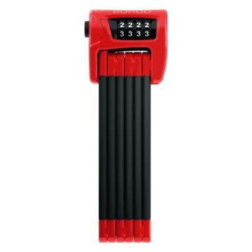 ABUS Faltschloss Bordo Combo 6100/90 in rot
