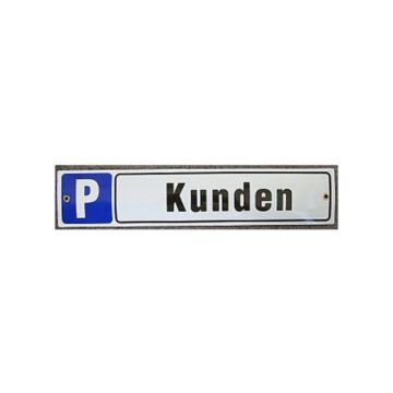 Münder-Email Schild - Kundenparkplatz