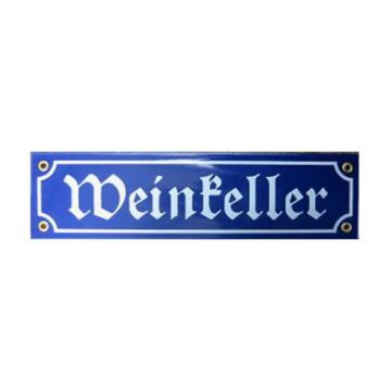 Münder-Email Schild - Weinkeller